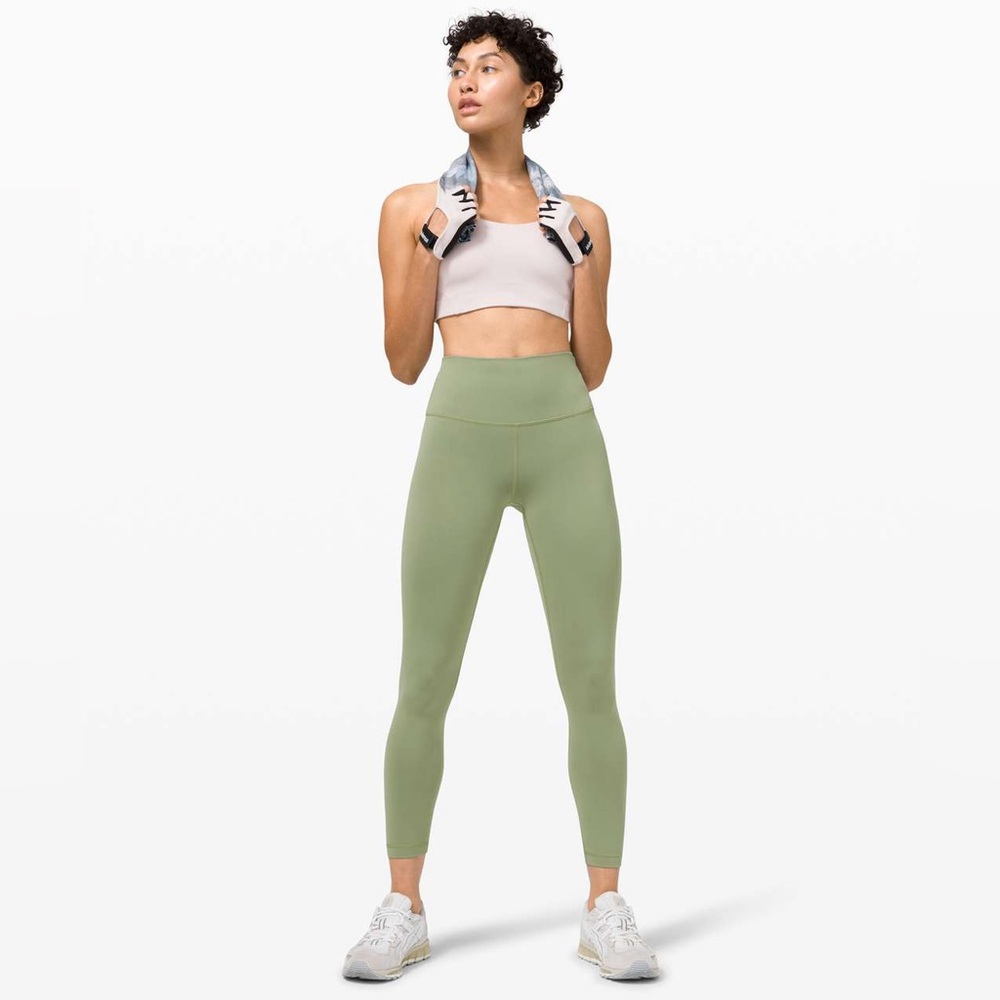 Lululemon Wunder Train High-Rise Tight 25” Willow Green size 4